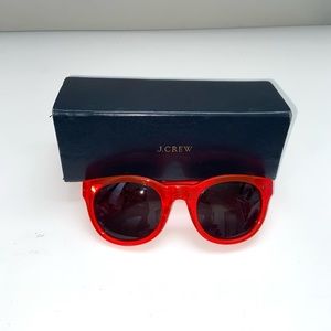 J Crew Sunglasses Red Frame With Case